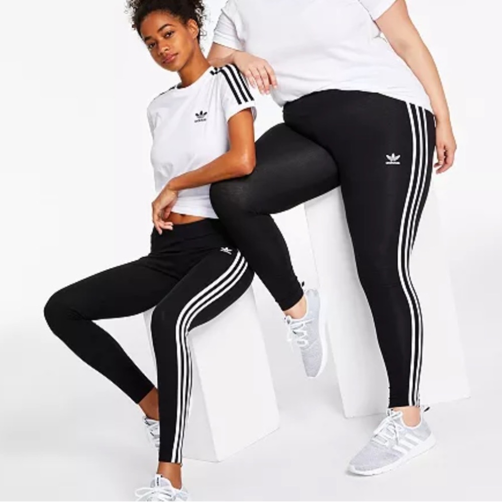 Adidas leggings black active sport pants Y2K 90’s vintage style